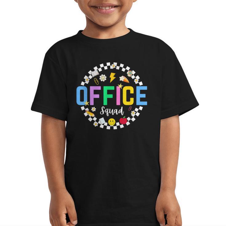 Office Squad Back To School Happy First Day Of School Graphic Kid T-Shirt
