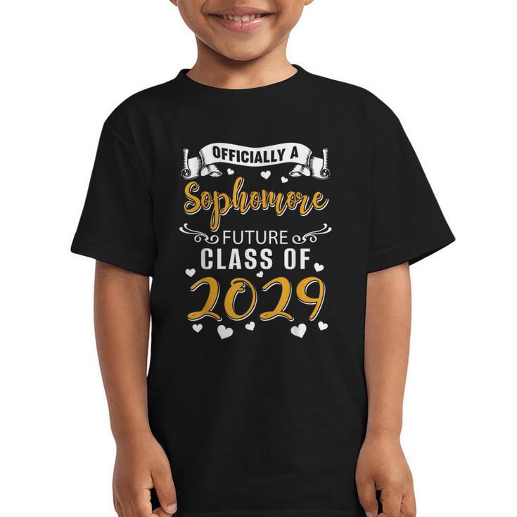 Officially a Sophomore Future Class Of 2029 Back To School Graphic Kid T-Shirt