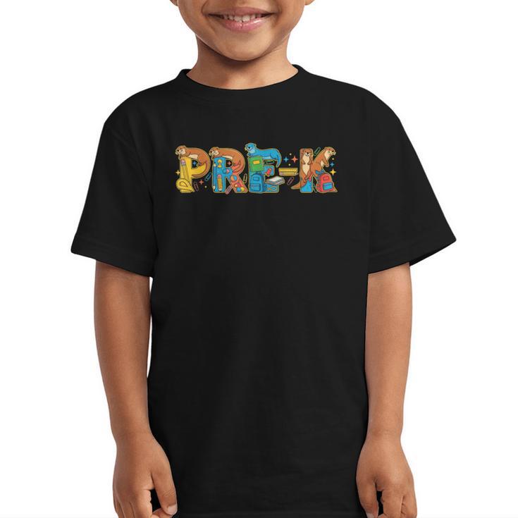 Otter Pre K Back To School Kids Boys Girls Graphic Kid T-Shirt