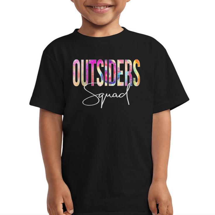 Outsiders Squad Tie Dye Back To School Women Appreciation Graphic Kid T-Shirt