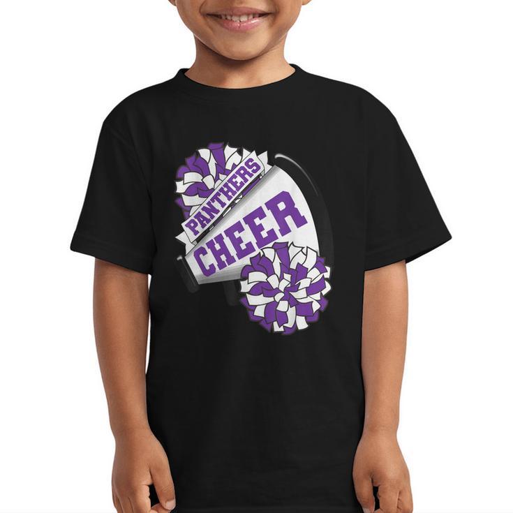Panthers Cheer Back To School Cheerleading Spirit P Graphic Kid T-Shirt