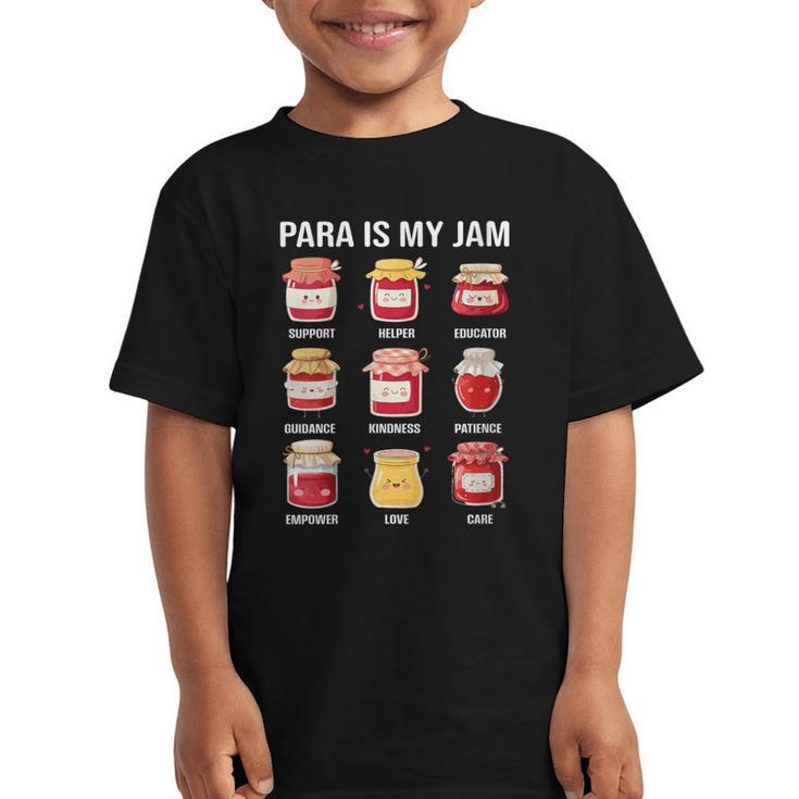 Parateaching Para Is My Jam Back To School For Paraeducator Graphic Kid T-Shirt