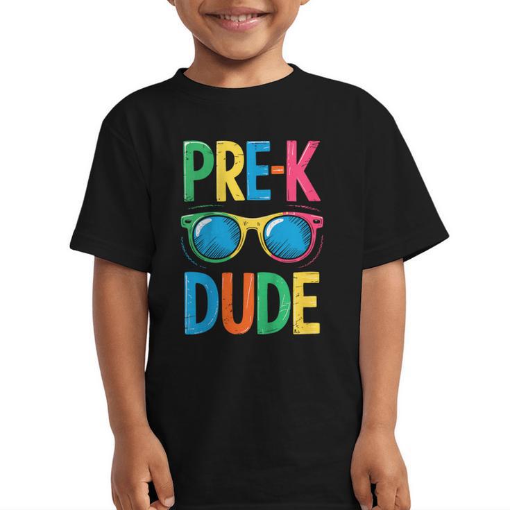 Pre-K Dude Shirt Back To School First Day Of Preschool Boy Graphic Kid T-Shirt