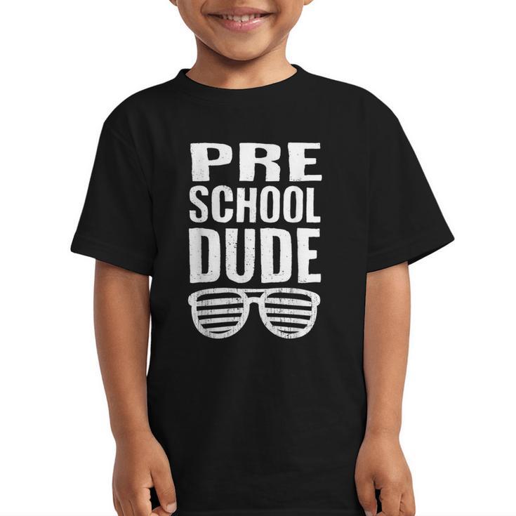 Preschool Dude First Day Back To School Boys Kids Graphic Kid T-Shirt