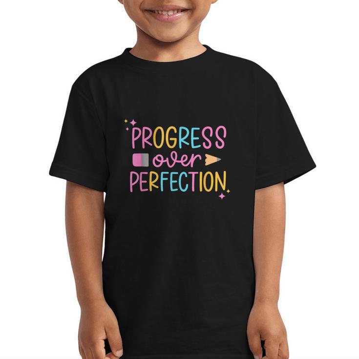 Progress Over Perfection Back To School Tshirt Graphic Kid T-Shirt