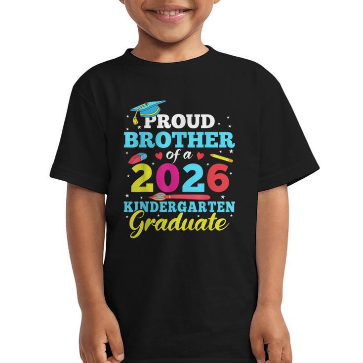 Proud Brother Of 2026 Kindergarten Graduate Back To School Graphic Kid T-Shirt