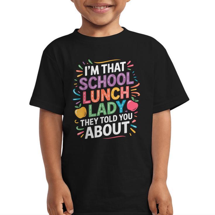 Proud Cafeteria Noun Definition Lunch Lady Back To School Graphic Kid T-Shirt