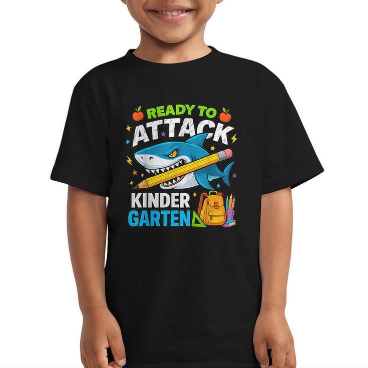 Ready To Attack Kindergarten Shark Back To School Kids Graphic Kid T-Shirt