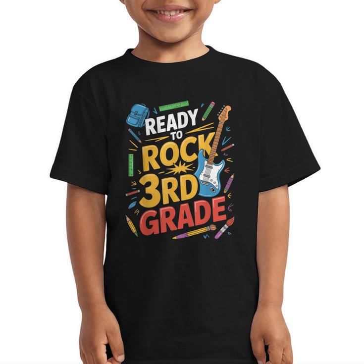 Ready To Rock 3rd Grade Music Back To School Graphic Kid T-Shirt