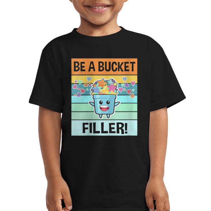 Retro Be A Bucket Filler Shirt Back To School Shirt Graphic Kid T-Shirt