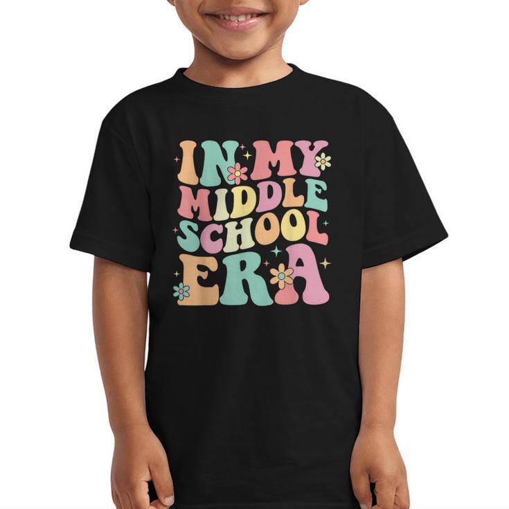 Retro Groovy In My Middle School Era Back To School Graphic Kid T-Shirt