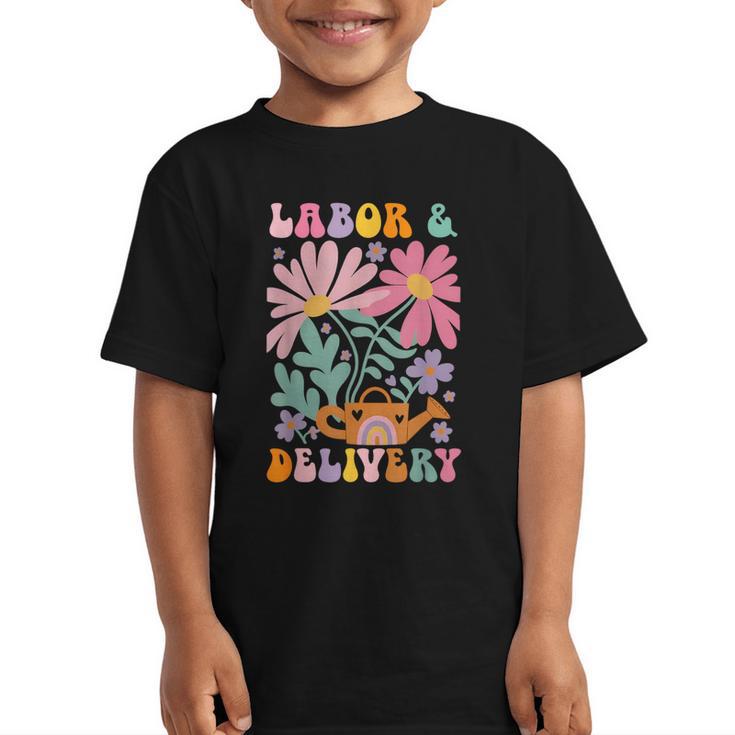Retro Labor And Delivery Nurse Back To School Men Women Graphic Kid T-Shirt
