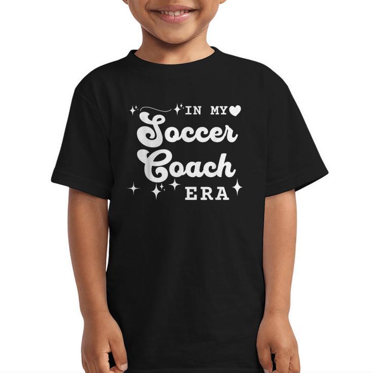 Retro In My Soccer Coach Era Back To School Graphic Kid T-Shirt