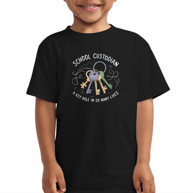 School Custodian Back To School Janitor Appreciation Men Graphic Kid T-Shirt