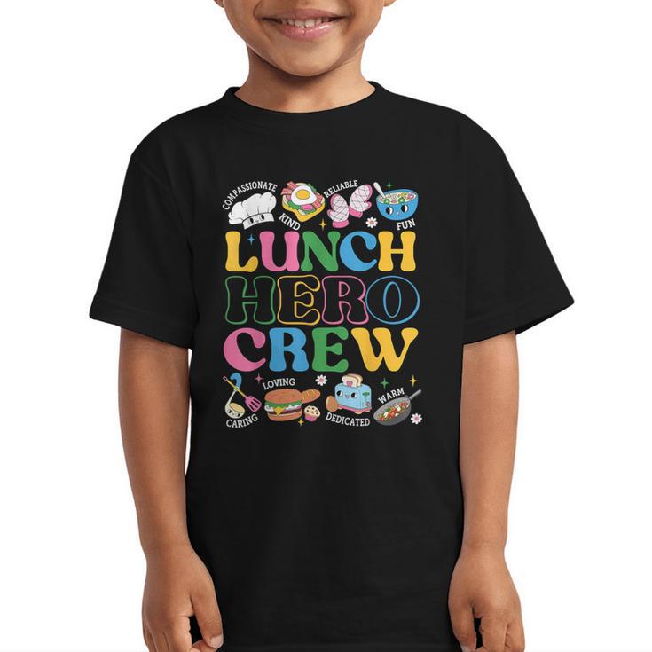 School Lunch Hero Squad Crew Back To School Women Men Graphic Kid T-Shirt