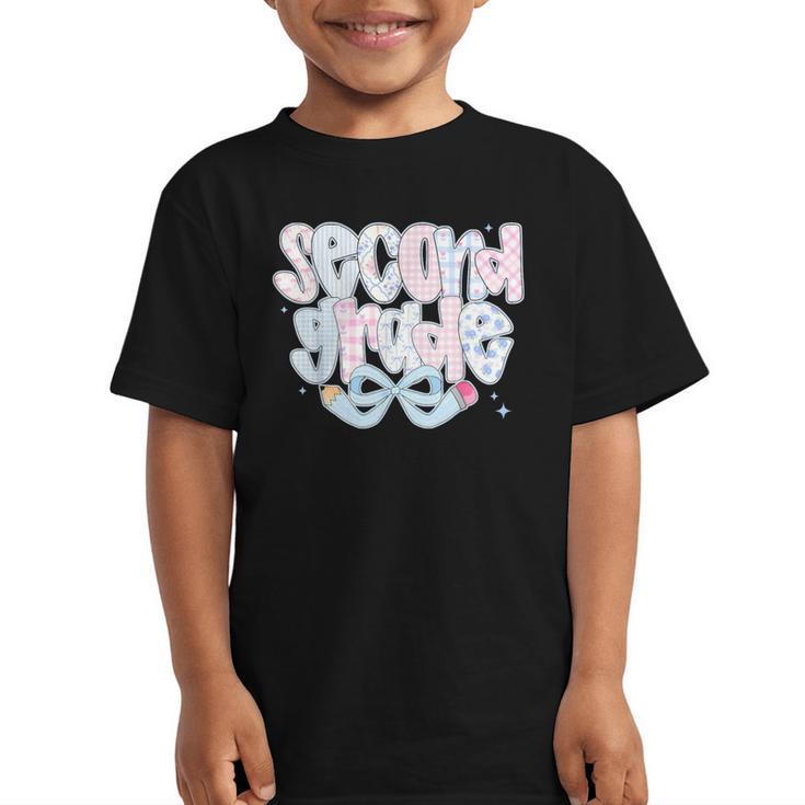Second Grade Coquette Bow First Day Of School Back To School Graphic Kid T-Shirt