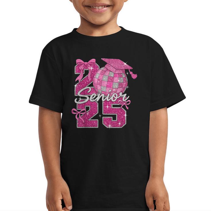 Senior 2025 Class Of 2025 Bows Back To School 2025 Graphic Kid T-Shirt