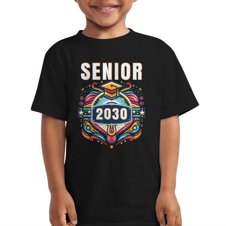 Senior 30 Class Of 2030 Back To School Graduation 2030 Graphic Kid T-Shirt