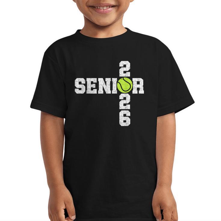 Senior Class Of 2026 Tennis Seniors Back To School 2026 Graphic Kid T-Shirt