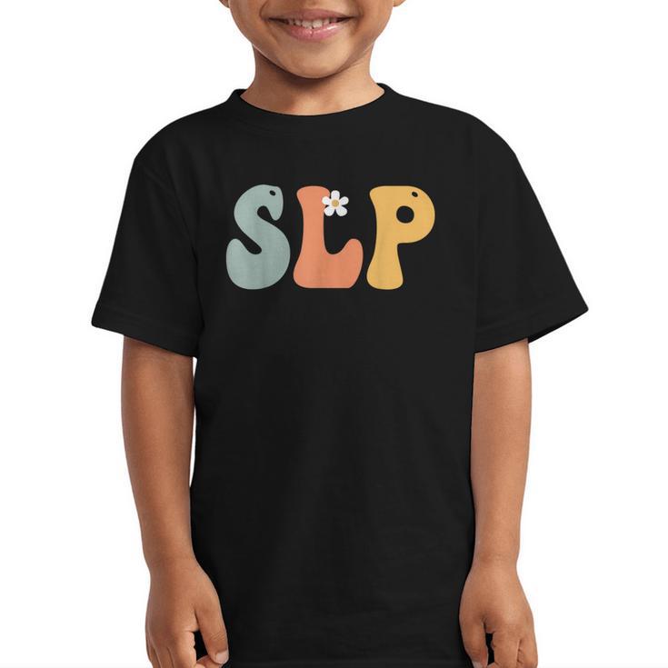 SLP Groovy Women Appreciation Day Hello Back To School Graphic Kid T-Shirt SLP Groovy Women Appreciation Day Hello Back To School Graphic Kid T-Shirt