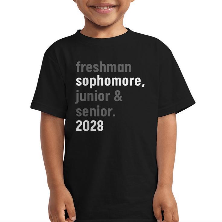 Sophomore Class Of 2028 Shirt Back To School High School Tee Graphic Kid T-Shirt