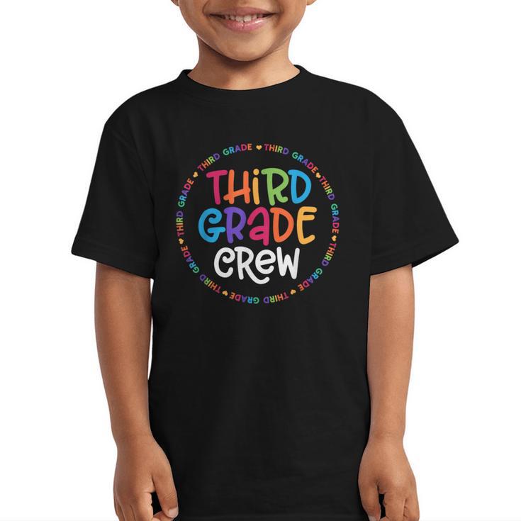 Third Grade Crew Back To School Matching Tee For 3rd Grade Graphic Kid T-Shirt