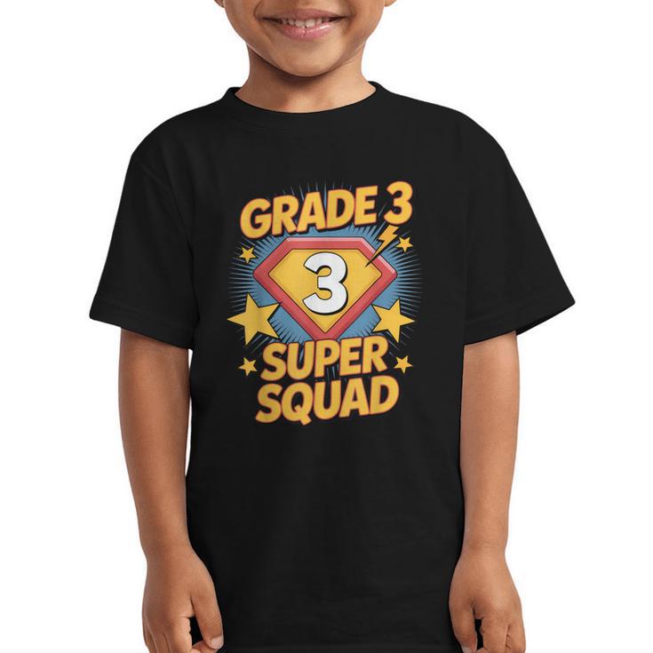 Third Grade Superhero Squad 3rd Year Kids Back To School Graphic Kid T-Shirt