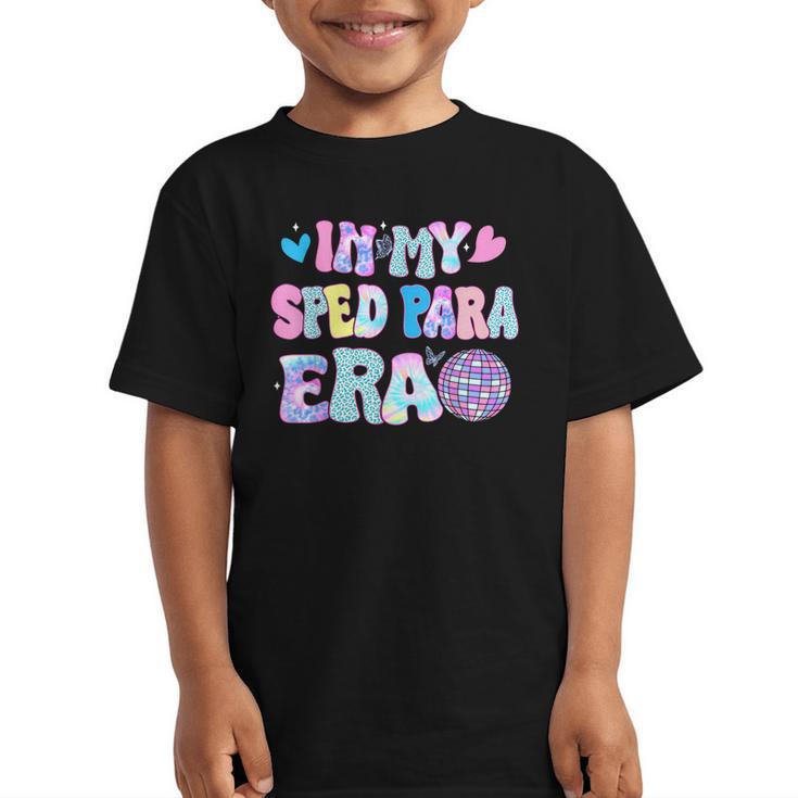 Tie Dye Leopard Back To School In My Sped Para Era Graphic Kid T-Shirt