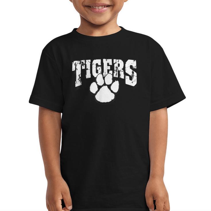 Tigers School Spirit Back To School B Graphic Kid T-Shirt