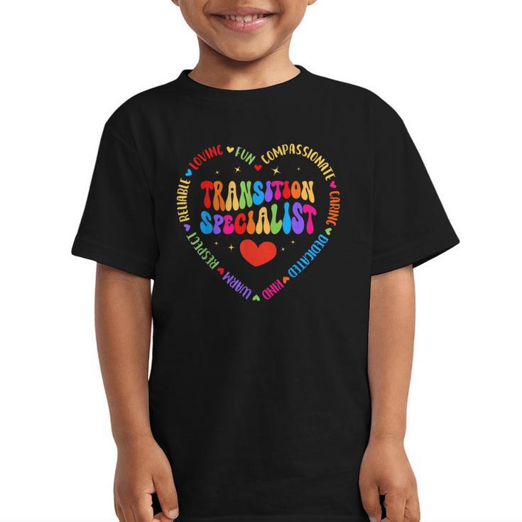 Transition Specialist Appreciation Week Back To School Graphic Kid T-Shirt