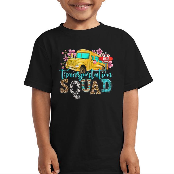 Transportation Squad Bus Driver School Bus Back To School Graphic Kid T-Shirt