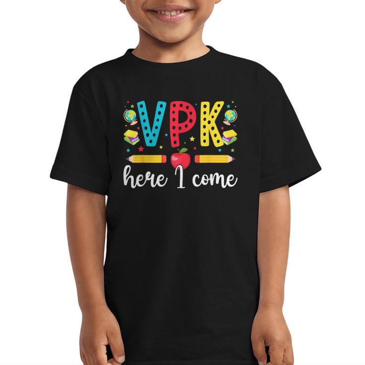 VPK Here I Come VPK Back To School VPK First Day Of VPK Graphic Kid T-Shirt
