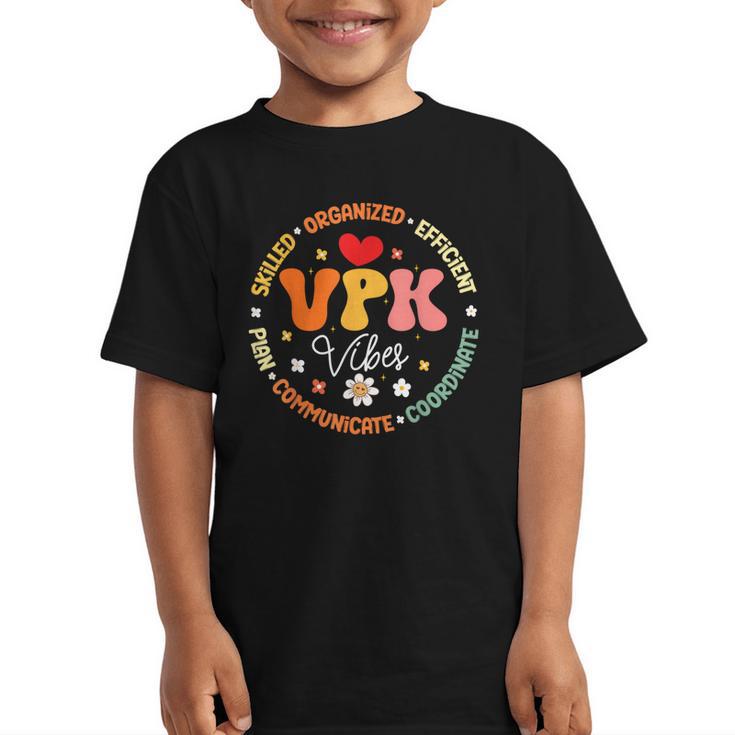 VPK Vibes First Day Of Back To School Appreciation Week Graphic Kid T-Shirt