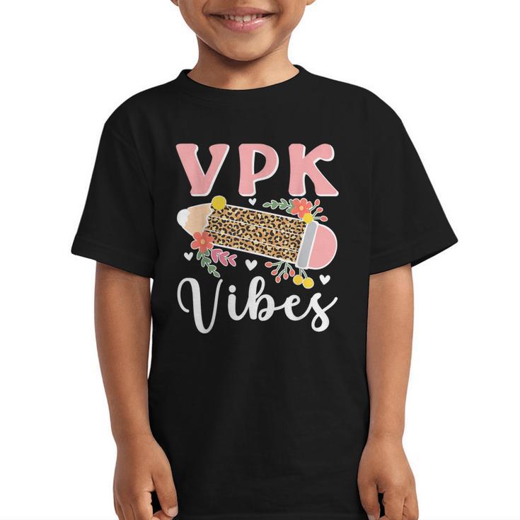 VPK Vibes First Day Of VPK Back To School Graphic Kid T-Shirt