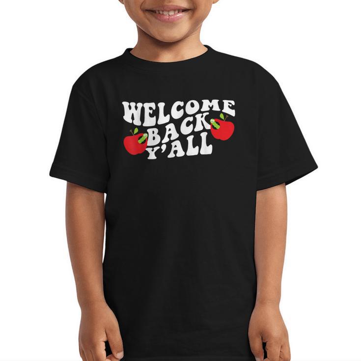 Welcome Back To School Happy First Day Of School 2025 2026 Graphic Kid T-Shirt