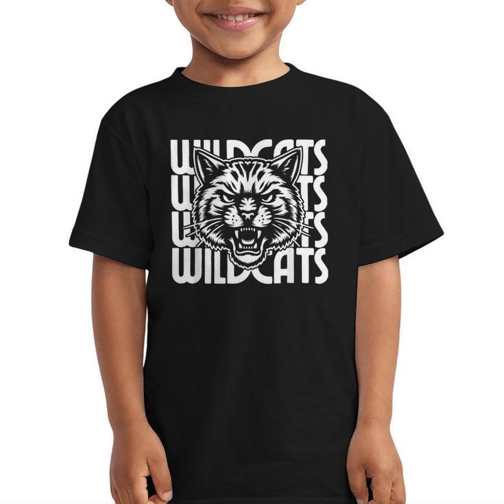 Wildcats School Spirit Team Wildcat Go Back To School Graphic Kid T-Shirt