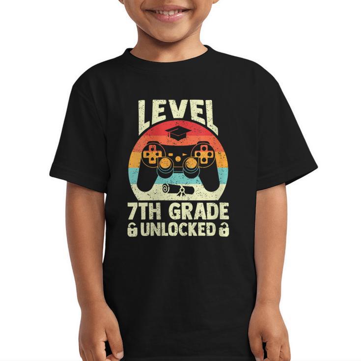 Women's Level 7th Grade Unlocked Back To School 7th Grade Boys Graphic Kid T-Shirt