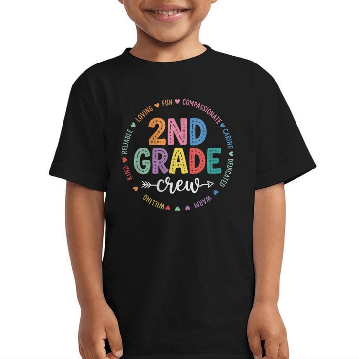 Women's Second 2ND Grade Crew Back To School Kids Students Tee Graphic Kid T-Shirt