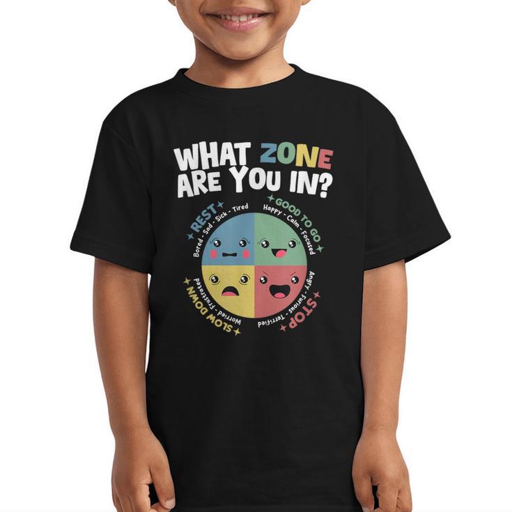 Zones Of Regulation School Counselor Back To School Emotion Graphic Kid T-Shirt