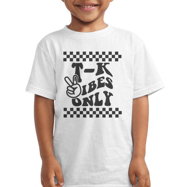 1st Day Of TK Vibes Only Retro Girls Back To School T K Boys Graphic Kid T-Shirt