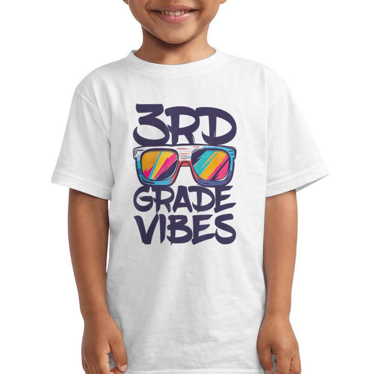 3rd Grade Vibes Shirt Back To School Third Grade Boy Girl Graphic Kid T-Shirt
