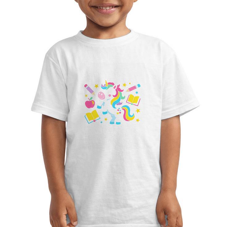 Back To School Unicorn First Grade Here I Come Premium Tri-Blend Graphic Kid T-Shirt