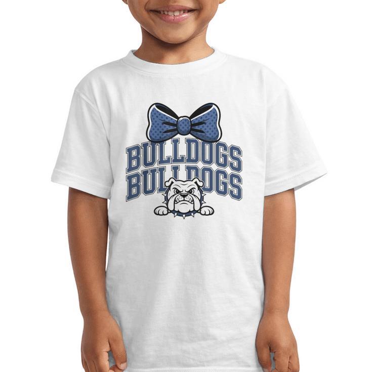Bulldogs Mascot Team Spirit Sports Fan Back To School Graphic Kid T-Shirt