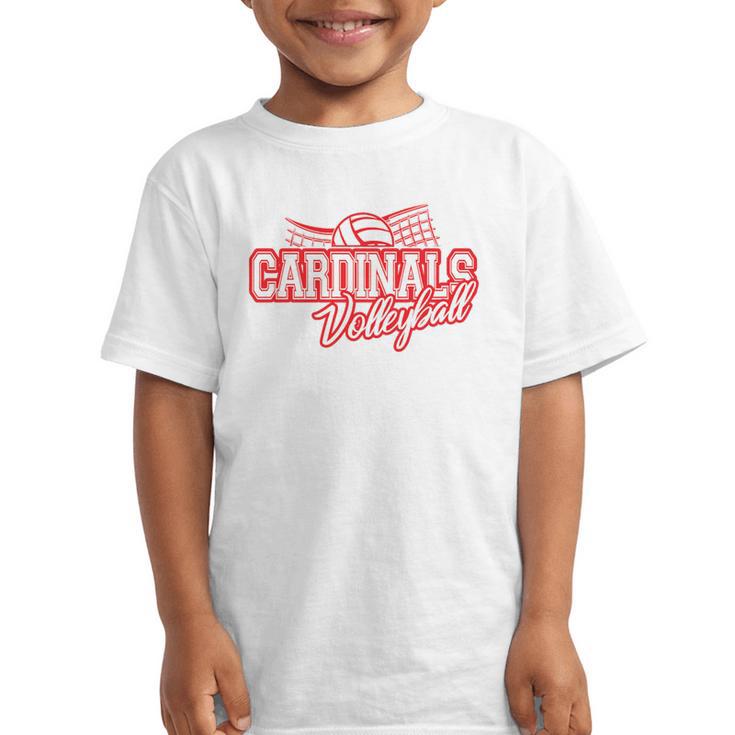 Cardinals Volleyball Back To School Spirit R Graphic Kid T-Shirt