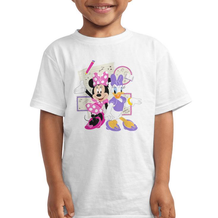 Disney Minnie & Daisy Back To School Best Friends BFFs Graphic Kid T-Shirt