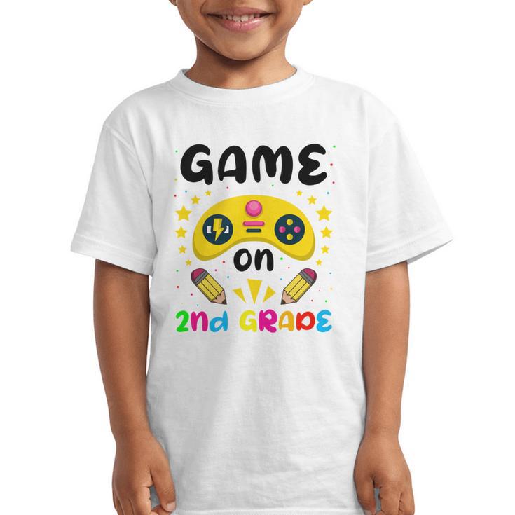 Game On 2nd Grade Cute Video Gamer Back To School 2026 Kids Graphic Kid T-Shirt