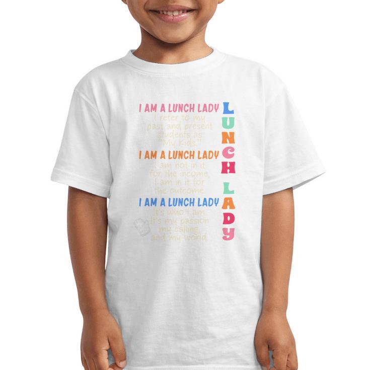 I'm A Lunch Lady Back To School Cafeteria Worker Squad Graphic Kid T-Shirt