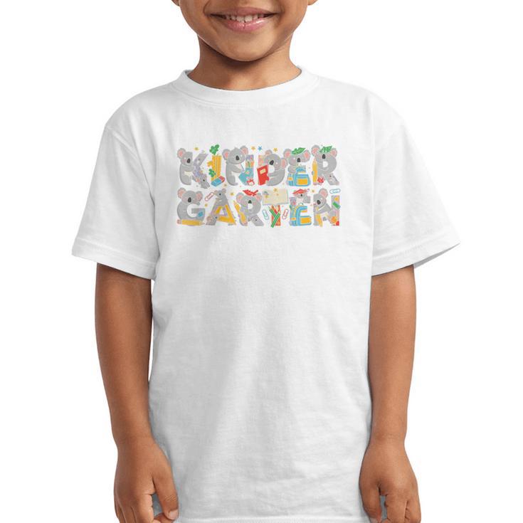 Koala Kindergarten Back To School Kids Boys Girls Premium Tri-Blend Graphic Kid T-Shirt