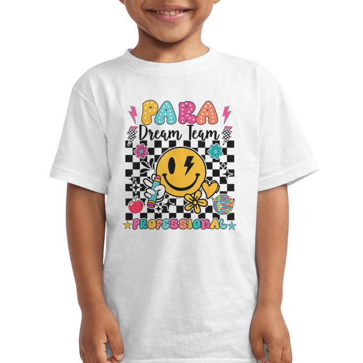Para Dream Team Paraprofessional First Day Back To School Graphic Kid T-Shirt Para Dream Team Paraprofessional First Day Back To School Graphic Kid T-Shirt