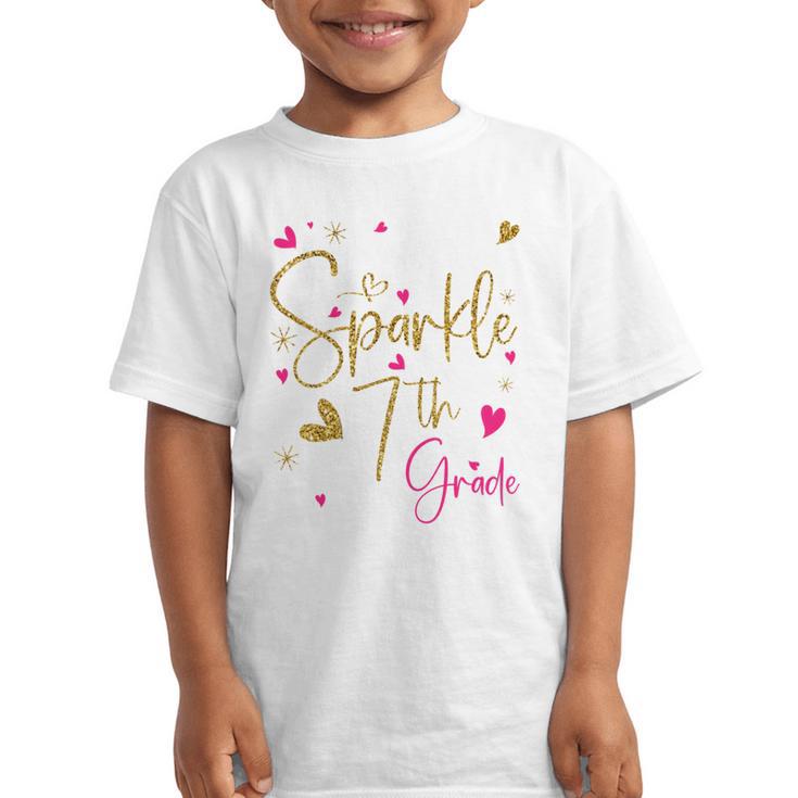 Ready To Sparkle 7th Grade Back To School For Girls Performance Graphic Kid T-Shirt